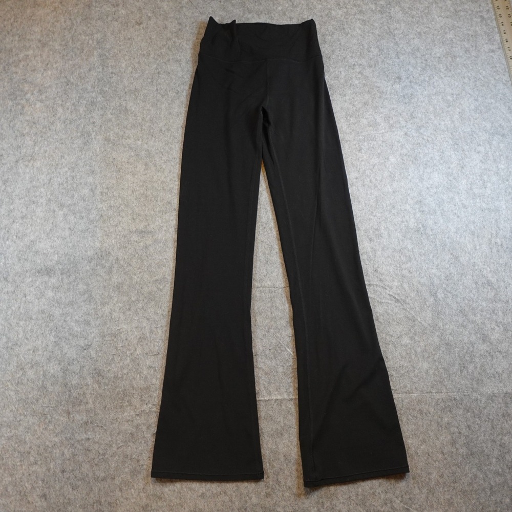 Vuori Pant Women Small Black All The Feels Slim Flare High Rise VW4301 Yoga
